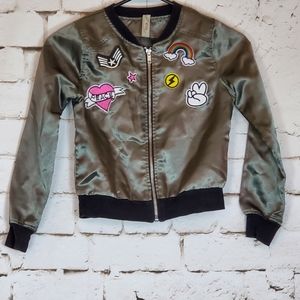 KNIT WORKS SATIN BOOMER JACKET